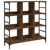 vidaXL Skenkur Br&uacute;nn Eikarlitur 102x32x103,5 cm Samsettur Vi&eth;ur