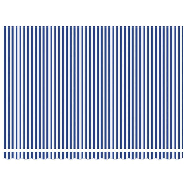 vidaXL H&aelig;gt a&eth; draga saman skyggni Bl&aacute;r og hv&iacute;tur 450 &times; 300 cm