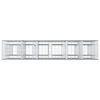 vidaXL Gabion h&aelig;kka&eth; r&uacute;m 3 pcs Silfur 250 x 50 x 150 cm