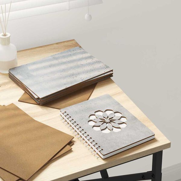 vidaXL Skreyting spj&ouml;ld 150 pcs Steingri&eth; 15 x 21 x 0.27 cm