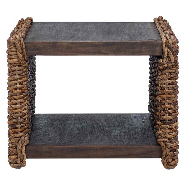 vidaXL Hliðarborð Náttúrulegur 44.5 x 45 x 45 cm Eika