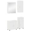 vidaXL Ba&eth;herbergismublasett TULUM 4 pcs Hv&iacute;tt 60 x 34 x 63 cm