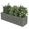 vidaXL Gabion Grj&oacute;tkassi Upph&aelig;kka&eth; Bl&oacute;maker S&iacute;nkh&uacute;&eth;a&eth; St&aacute;l 180x50x50cm