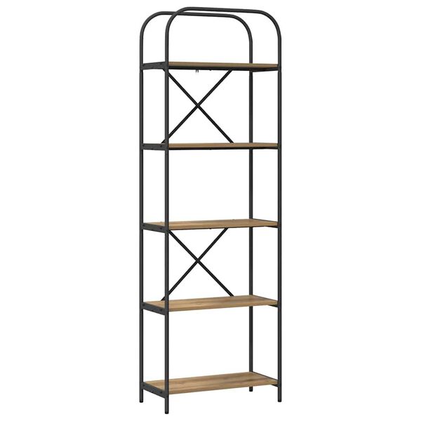 vidaXL Hilla Artisan Eik 60 x 30 x 183 cm Samsettur vi&eth;ur