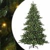 vidaXL Gervi hengdu j&oacute;latr&eacute; me&eth; 300 LED Gr&aelig;nn 180 cm PVC og St&aacute;l