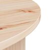vidaXL Sófaborð 2 pcs Náttúrulegur Gegnheil fura