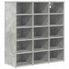 vidaXL Sk&oacute;knask&aacute;pur Steypugr&aacute;r 77,5 x 30 x 83,5 cm Samsettur vi&eth;ur