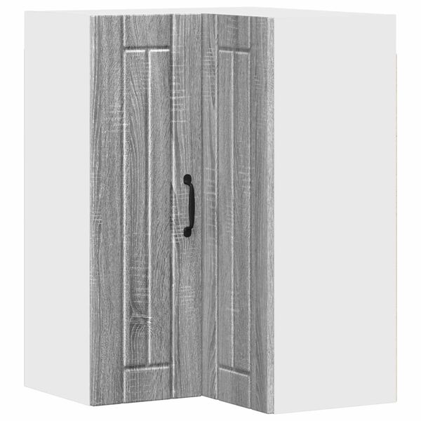 vidaXL Eldh&uacute;s sk&aacute;pur Lucca Gr&aacute;r Sonoma eikarlitur 57 x 57 x 80 cm