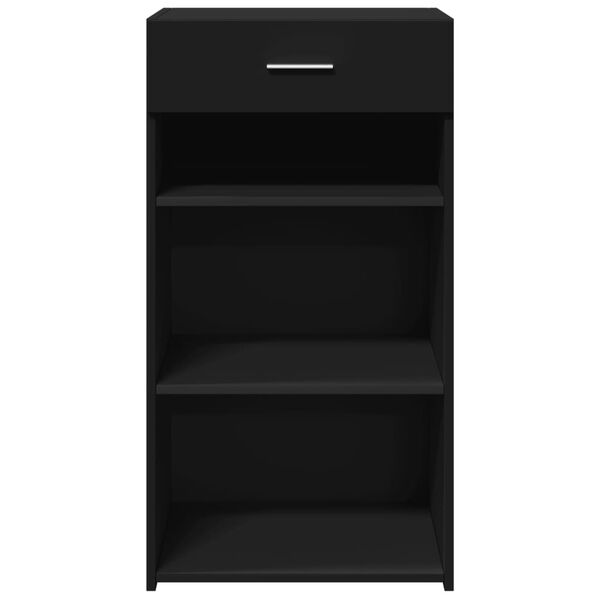 vidaXL Skenkur Svartur 50x42,5x93 cm Samsettur Vi&eth;ur