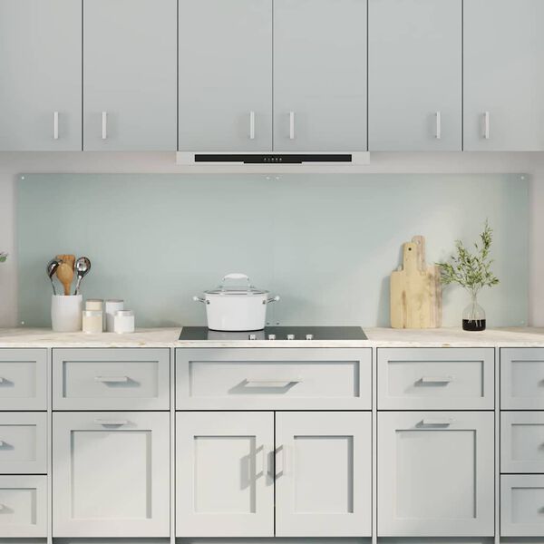 vidaXL Eldh&uacute;s Backsplash 2 pcs Hv&iacute;tt 100 x 60 cm hertu&eth; gler