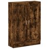 vidaXL B&oacute;kask&aacute;pur Reykt&oacute;na Eikarlitur 82,5x30,5x115 cm Samsettur vi&eth;ur