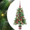 vidaXL J&oacute;latr&eacute; me&eth; 150 LED me&eth; standi Gr&aelig;nn 90 cm PE