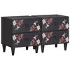 vidaXL N&aacute;ttbor&eth; me&eth; sk&uacute;ffu 2 pcs Br&uacute;nn 40 x 33,5 x 46 cm Hart mang&oacute;tr&eacute;