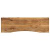 vidaXL Skrifbor&eth;splata m. Sveigju 160x50x2,5 cm Gegnheill Mang&oacute;vi&eth;ur