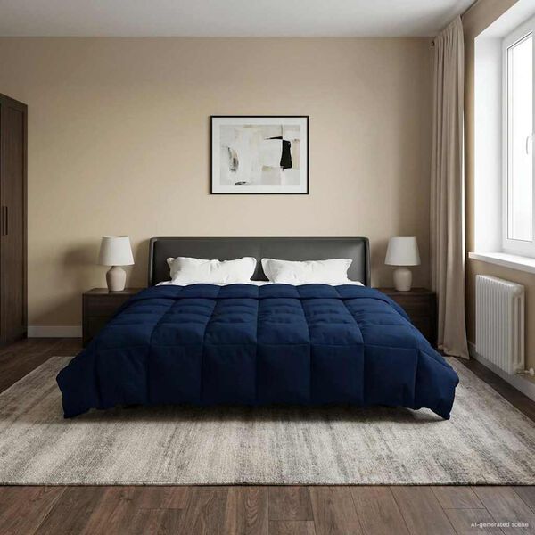 vidaXL Full &aacute;rs d&yacute;na S&iacute;&eth;la&eth; D&ouml;kkbl&aacute;r 200 x 240 cm M&iacute;kr&oacute;f&iacute;ber