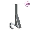 vidaXL Snj&oacute;v&ouml;rn Sty&eth;ja 12 pcs Antras&iacute;t 29,5 x 3 x 34,5 cm St&aacute;l