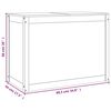 vidaXL Þvottakassar Hvítur 88,5x44x66 cm Gegnheill Furuviður