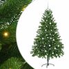 vidaXL J&oacute;latr&eacute; me&eth; 300 LED me&eth; standi Gr&aelig;nn 180 cm PE