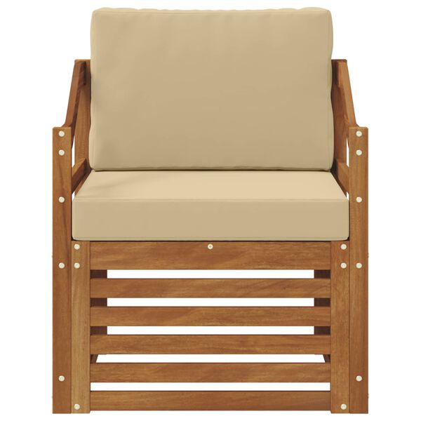 vidaXL &Uacute;ti s&oacute;fasett me&eth; p&uacute;&eth;i N&aacute;tt&uacute;rulegur 67 x 63 x 73 cm