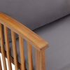 vidaXL Garðbekkur með Sessum 119 cm Gegnheill Akasíuviður