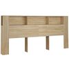 vidaXL H&ouml;fu&eth;gaflssk&aacute;pur Sonoma Eik 220x18,5x104,5 cm