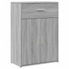vidaXL Skenkur Gr&aacute;r Sonoma 60x30x84 cm Samsettur Vi&eth;ur