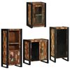 vidaXL Ba&eth;herbergismublasett 4 pcs Marglitur Solid endurn&yacute;ttur vi&eth;ur