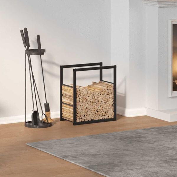 vidaXL Eldivi&eth;argrind Svartur 55x30x61 cm St&aacute;l