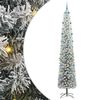 vidaXL Gervi j&oacute;latr&eacute; me&eth; 300 LED Gr&aelig;nn 300 cm PVC, st&aacute;l og plast
