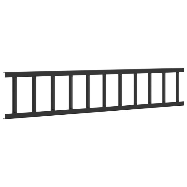 vidaXL &THORN;aksskj&ouml;ldur fyrir snj&oacute; Svartur 300 x 2,5 x 20 cm St&aacute;l