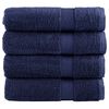 vidaXL G&aelig;&eth;aba&eth;handkl&aelig;&eth;i SOLUND 4 stk D&ouml;kkbl&aacute; 100x150cm 600g/fm