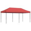 vidaXL Samfellanlegt Veislutjald Pop-Up V&iacute;nrautt 580x292x315 cm