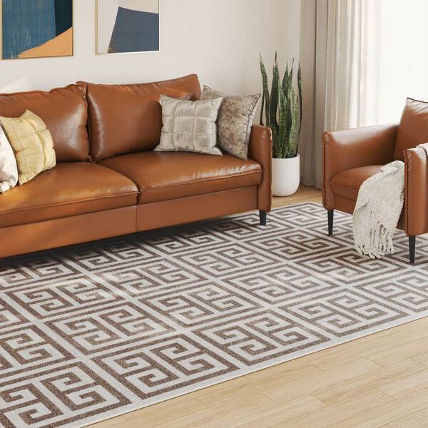 vidaXL Inni og &Uacute;timotta Stutt Flos Marglit 190x300 cm St&ouml;m