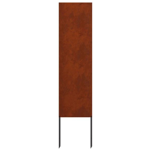vidaXL Gar&eth;s b&uacute;na&eth; skj&aacute;r &Uacute;tskur&eth;ur Rusty 32 x 140 cm Ve&eth;ra&eth; st&aacute;l