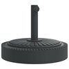 vidaXL Grunnur fyrir S&oacute;lhl&iacute;f me&eth; &Oslash;38/48 mm Stangir 25 kg Hringlaga