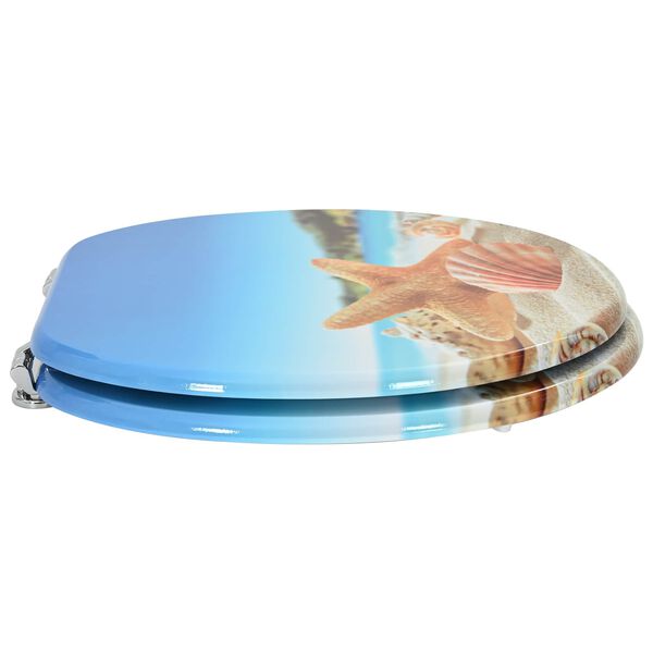 vidaXL WC sete Lj&oacute;sbl&aacute;r 44 x 38 cm MDF bor&eth;