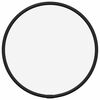 vidaXL Veggspegill Svartur Ø 20 cm Kringlóttur