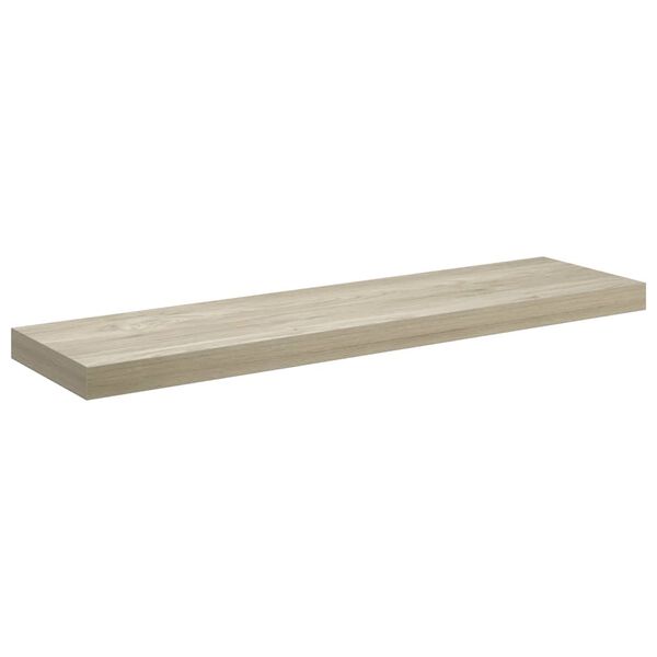 vidaXL Vegghilla me&eth; Sk&uacute;ffu Eikarlitu&eth; 90x23,5x3,8 cm MDF