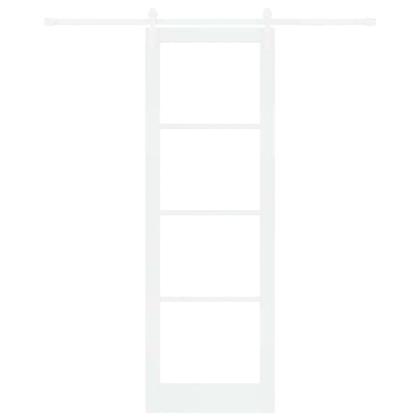 vidaXL Rennidyr ORKDAL Hv&iacute;tt 78 x 232 cm Gegnheil fura og gler