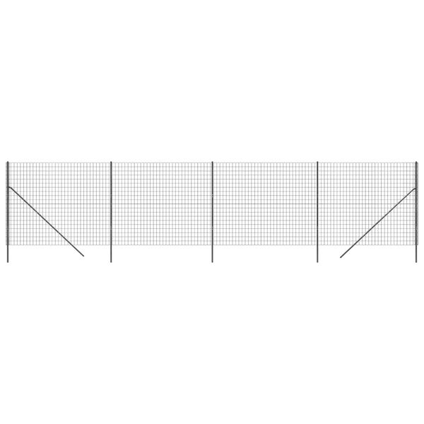 vidaXL V&iacute;rnetsgir&eth;ing Reykgr&aacute; 1,6x10 m Sinkh&uacute;&eth;a&eth; St&aacute;l
