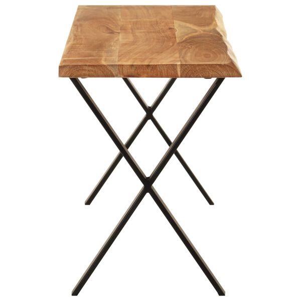 vidaXL Bekkur með Náttúrulegum Brúnum 105 cm Akasíuviður