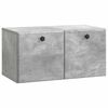 vidaXL Veggfestur sj&oacute;nvarpssk&aacute;pur Steinsteypugr&aacute;r 59,5 x 31 x 30 cm
