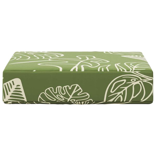 vidaXL Utandyra s&aelig;ti p&uacute;&eth;i Gr&aelig;nir lauf 40 x 40 x 8 cm 100% p&oacute;l&yacute;ester