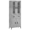 vidaXL H&aacute;r Sk&aacute;pur Steypugr&aacute;r 69,5x34x180 cm Samsettur Vi&eth;ur