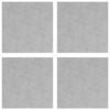 vidaXL Stigaplata Ferhyrningur 4 pcs Silfur 40 x 40 cm &Aacute;l