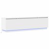 vidaXL Sj&oacute;nvarpssk&aacute;pur me&eth; led Hv&iacute;tt 180 x 38 x 49 cm Samsettur vi&eth;ur