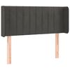 vidaXL H&ouml;f&eth;agafl me&eth; Eyrum 83x16x78/88 cm D&ouml;kkgr&aacute;tt Flauel