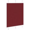 vidaXL Pleated Blind Bordeaux Rautt 105x100 cm Efni Breidd 104,4 cm