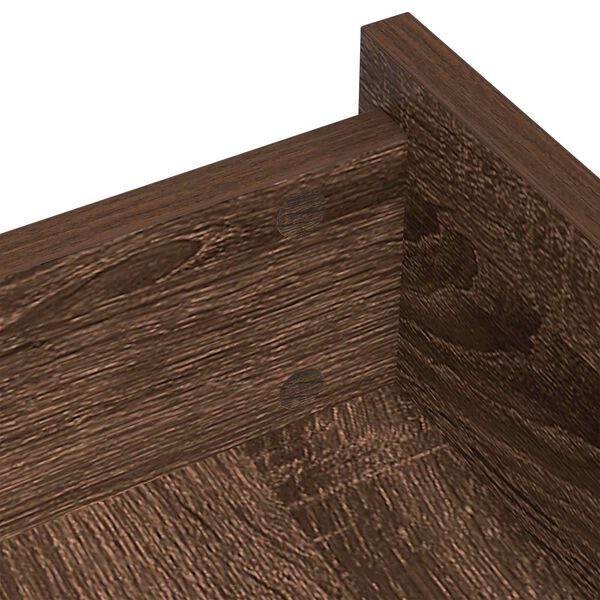 vidaXL Sj&aacute;lfl&iacute;mplata fyrir skr&uacute;fur 12 pcs Br&uacute;nn eik &Oslash; 20 x 0,5 mm