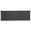 vidaXL Gir&eth;ingarpl&ouml;tusett Gr&aacute; 526x186 cm WPC